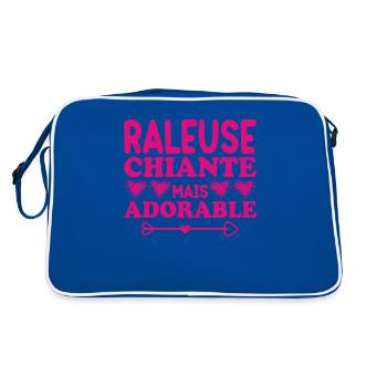 Raleuse Chiante Mais Adorable - Sac Retro - bleu/blanc - Dos