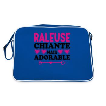 Raleuse Chiante Mais Adorable - Sac Retro - bleu/blanc - Dos