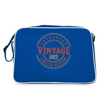 Vintage 1923 Vintage Anniversary Gift Idea 1923 - Retro Bag - blue/white - Back