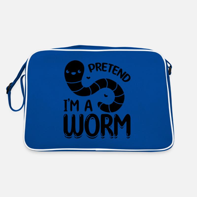 Tu so, als wäre ich ein Wurm Cute Worm Composting Retro Tasche
