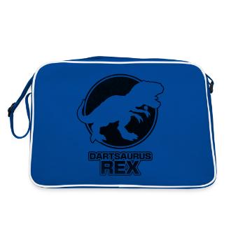 Dartsaurus Rex Darts jouer Dino Darts joueur - Sac Retro - bleu/blanc - Dos