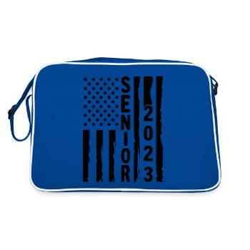 Senior 2023 - Retro Bag - blue/white - Back