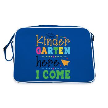 L'école Maternelle Me Voilà - Sac Retro - bleu/blanc - Dos