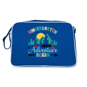 Kindergarten The Adventure Begins - Retro Bag - blue/white - Back