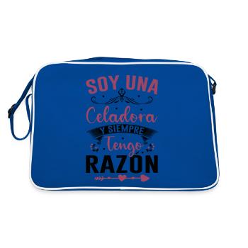 Je Suis Un Directeur Et J'ai Toujours Raison - Sac Retro - bleu/blanc - Dos