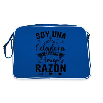 Je Suis Un Directeur Et J'ai Toujours Raison - Sac Retro - bleu/blanc - Dos