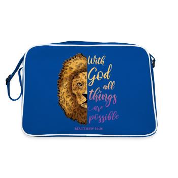 Devis pertinent - Sac Retro - bleu/blanc - Dos