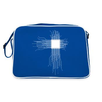 CPU Processor - Retro Bag - blue/white - Back