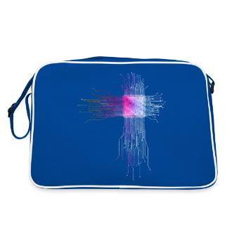 Programmer CPU Motif - Retro Bag - blue/white - Back