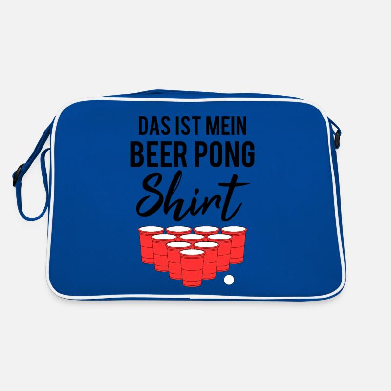 Beer Pong Bier Pong Lustiger Spruch Geschenk Retro Tasche