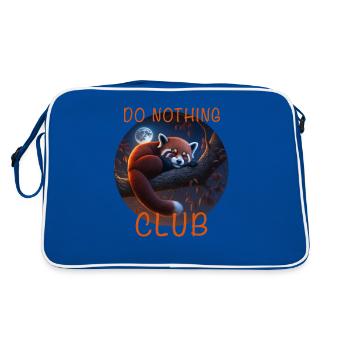 Red panda - Retro Bag - blue/white - Back