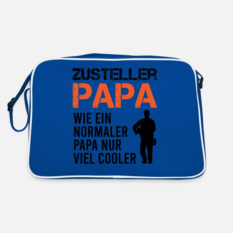 Zusteller Papa Postbote Briefträger Geschenk Retro Tasche