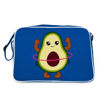 Avocat avec Hulahooping Cadeau - Sac Retro - bleu/blanc - Dos