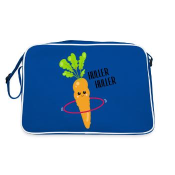 Carotte Kawaii avec Hulahooping Cadeau - Sac Retro - bleu/blanc - Dos