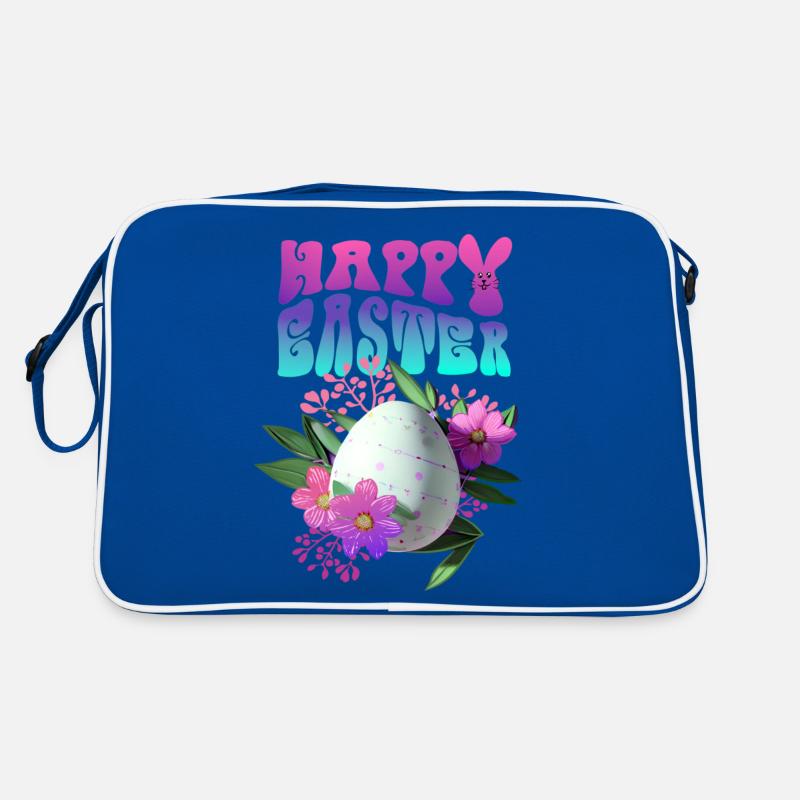 Joyeux Easter Easter Egg Floral Sac Retro