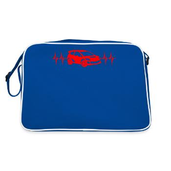 Pilote de voiture de course ECG Line Rally Gift - Sac Retro - bleu/blanc - Dos