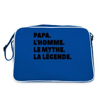Papa l homme le mythe la légende - Sac Retro - bleu/blanc - Dos