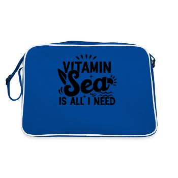 "Vitamin Sea" Pour Homme Ou Femme - Sac Retro - bleu/blanc - Dos