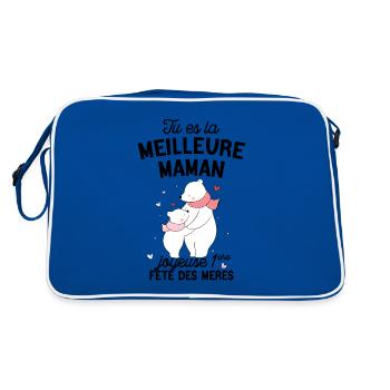 c'est ma première fête des mères - Sac Retro - bleu/blanc - Dos