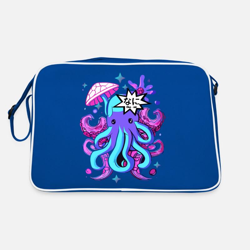 kawaii octopus otaku octopus squid Retro Bag