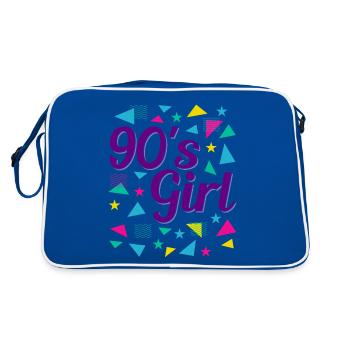Rétro des années 90 Girl Power Style Pop Culture - Sac Retro - bleu/blanc - Dos