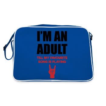 Jusqu’à ce que ma chanson joue Rockerhand - Sac Retro - bleu/blanc - Dos