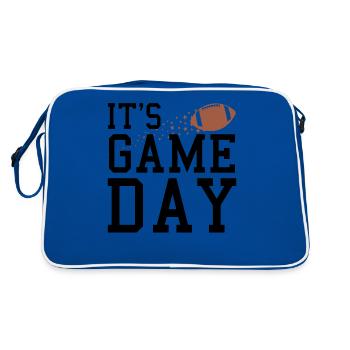 Game Day Football Enthusiasm - Retro Bag - blue/white - Back