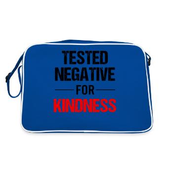 Kindness - warmth of heart - Retro Bag - blue/white - Back