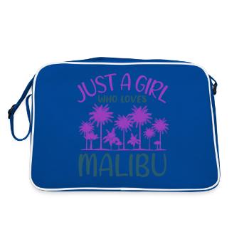 Malibu Fille Amour Plage Vie Coeur De Paume - Sac Retro - bleu/blanc - Dos