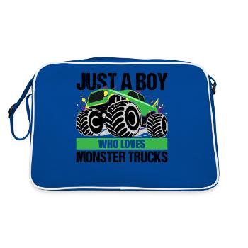 Cadeau Monster Truck Passion pour garçons - Sac Retro - bleu/blanc - Dos