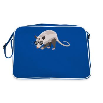 Lunettes de soleil Cool Opossum Attitude - Sac Retro - bleu/blanc - Dos