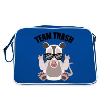 Rocking opossum with a cool factor - Retro Bag - blue/white - Back