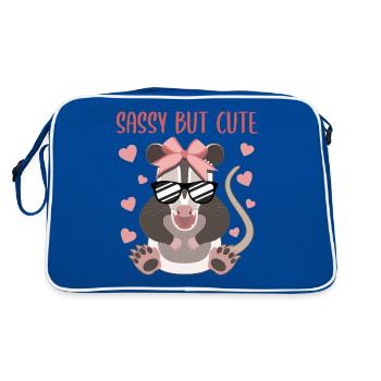 Opossum Love Girls Design mignon - Sac Retro - bleu/blanc - Dos