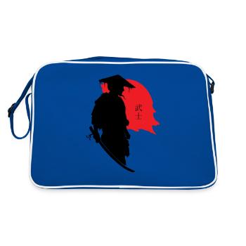 Samouraï Guerrier Fierté Honneur Tradition - Sac Retro - bleu/blanc - Dos