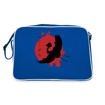 Dynamique de la grue et art des personnages - Sac Retro - bleu/blanc - Dos