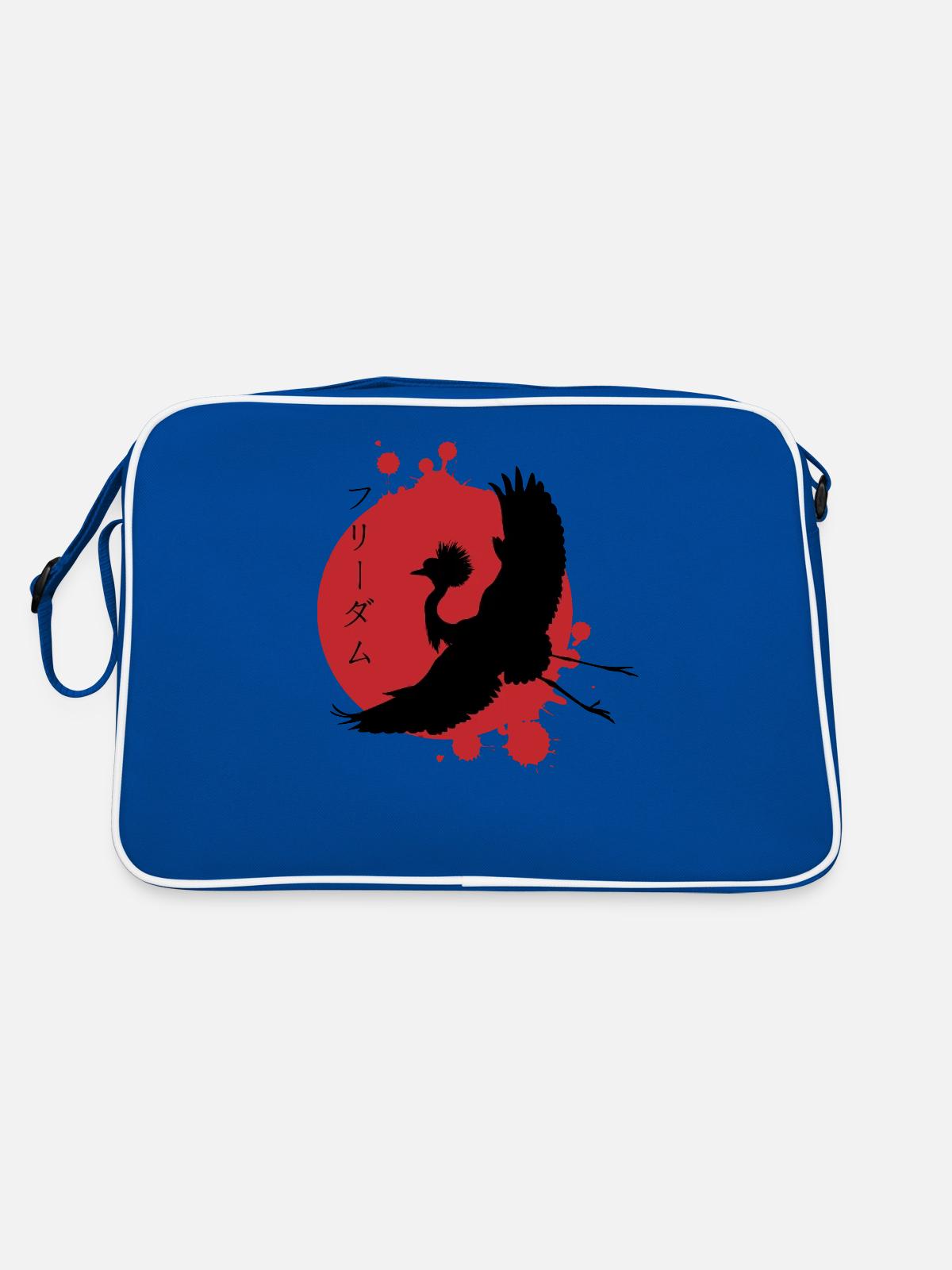 Crane Dynamics & Characters Art - Retro Bag - blue/white - Back