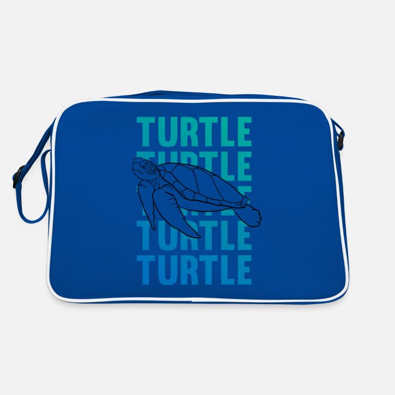 TURTLE Schattenbild Wortkunst Geschenk Retro Tasche