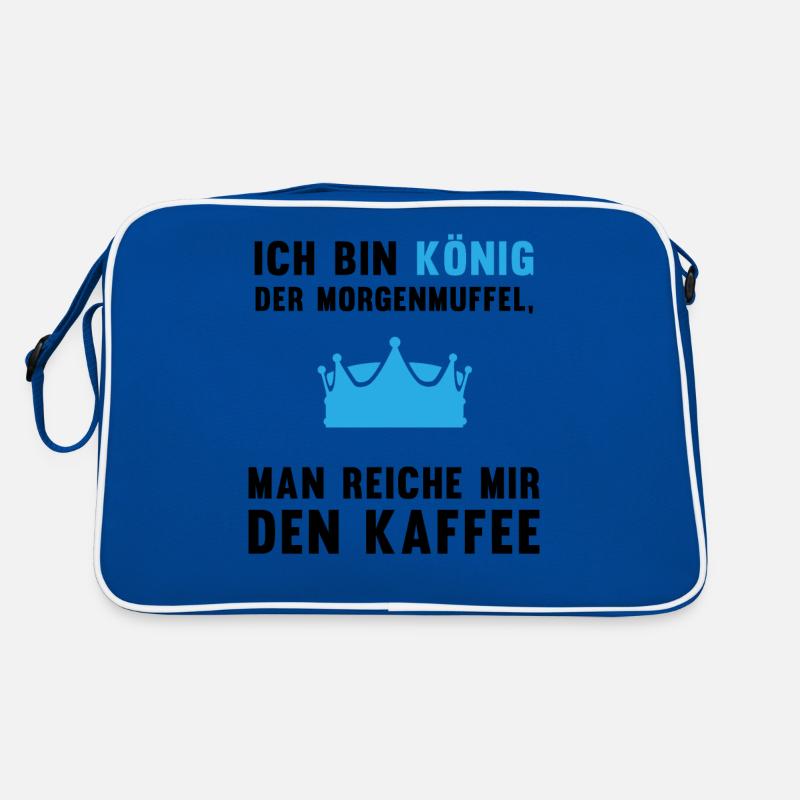 Morgenmuffel Kaffee-König Geschenkidee Retro Tasche