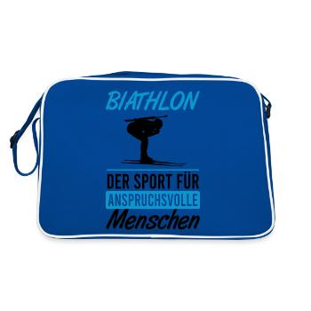 Biathlon – Challenge and Precision - Retro Bag - blue/white - Back