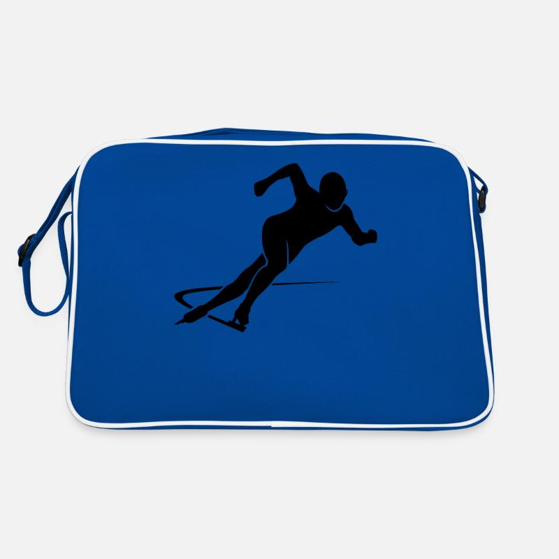 Cadeau de Silhouette de patinage de vitesse dynamique Sac Retro