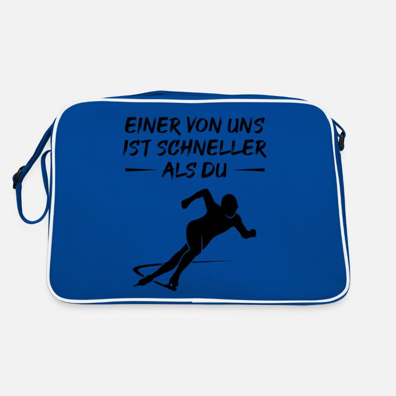 Patinage de vitesse plus rapide que vous ne le souhaitez Sac Retro