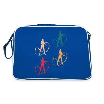 Gymnastique colorée - Poésie du mouvement - Sac Retro - bleu/blanc - Dos
