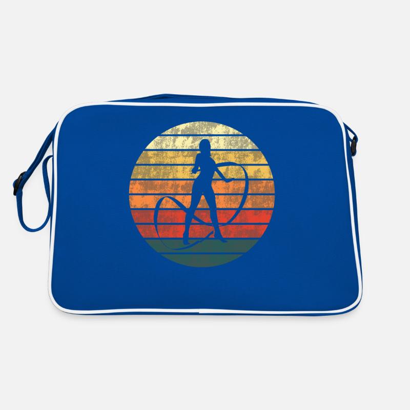Gymnastics Silhouette Sunset Retro Bag