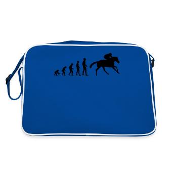 Évolution vers un coureur de chevaux - Sac Retro - bleu/blanc - Dos