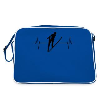 Pulse of the ski jumpers - Retro Bag - blue/white - Back