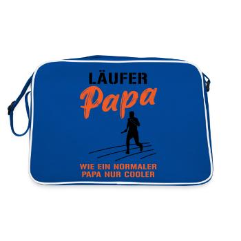 Papa coureur cool disant - Sac Retro - bleu/blanc - Dos