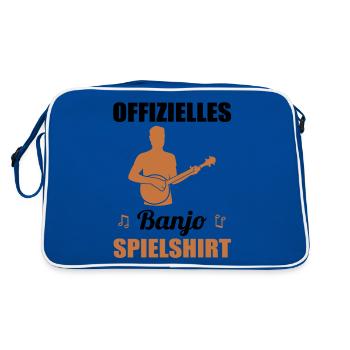 Chemise officielle de jeu de banjo - idée cadeau - Sac Retro - bleu/blanc - Dos