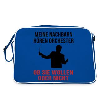 Orchestra Neighborhood - Cadeau avec humour - Sac Retro - bleu/blanc - Dos