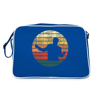 Conductor in the Sunset - Melodic Gift - Retro Bag - blue/white - Back