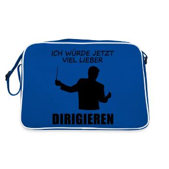 Je préfère de loin conduire maintenant - Cadeau - Sac Retro - bleu/blanc - Dos